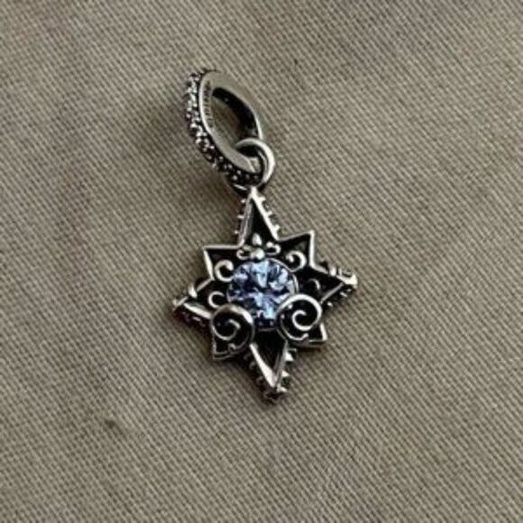 Pandora Disney Cinderella Blue Star Pendant - Picture 4 of 7